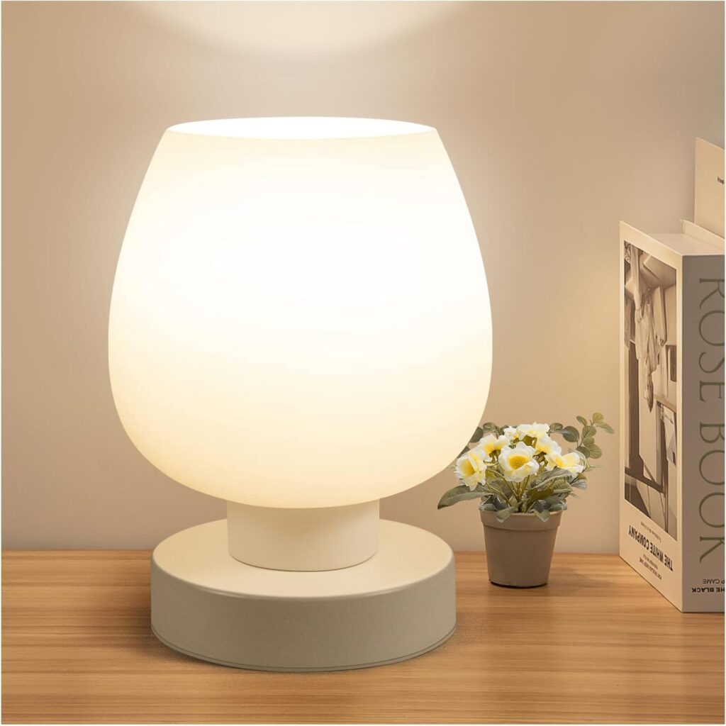 Dimmable warm white bedside lamp for modern lighting