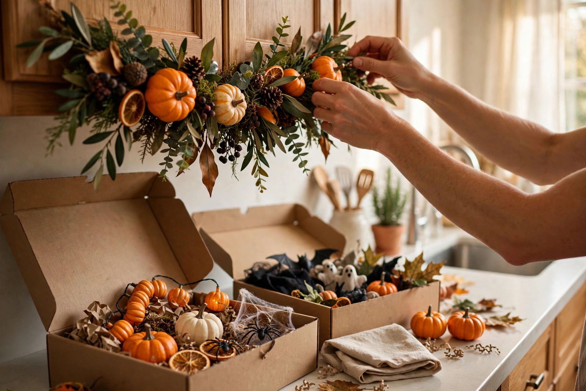 How to decorate your kitchen for Halloween step by step